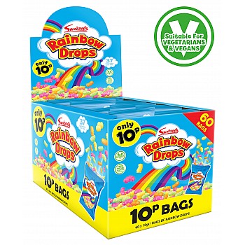 Swizzels Rainbow Drops Mini Bags (10g) Single Swizzels Rainbow Drops Mini Bags (10g) Single