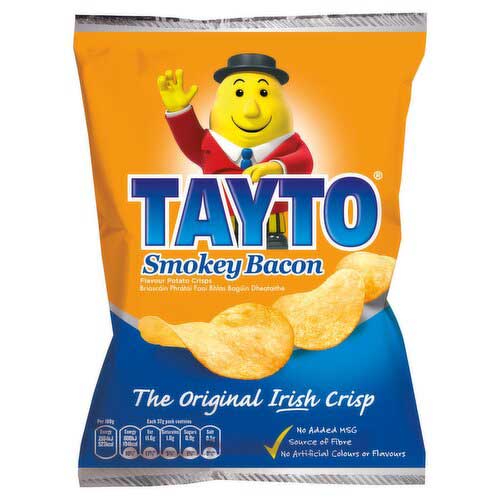 Tayto Cheese Smoky Bacon (50 x 37g) Tayto Cheese Smoky Bacon (50 x 37g)