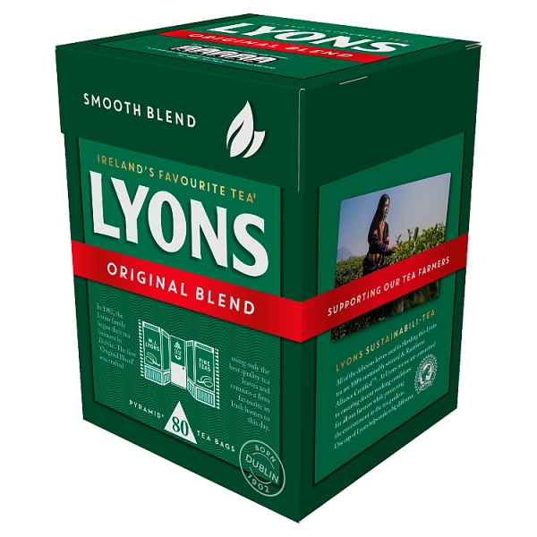 Lyons Tea Original 80 Tea Bags (232g)