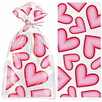 Retro Valentine Hearts Cello Bags