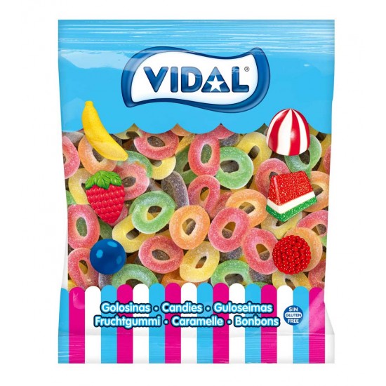 Vidal Assorted Fizzy Rings 1kg