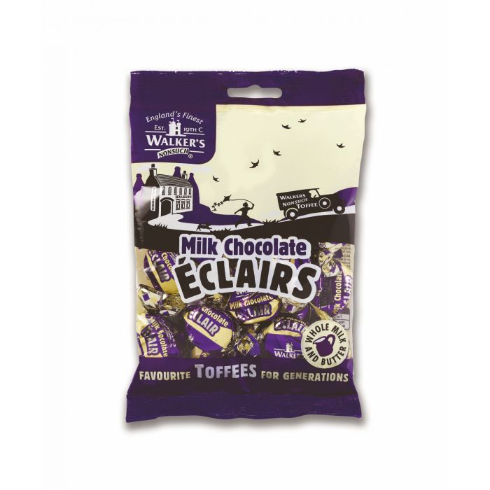 Walkers Milk Chocolate Eclairs Bags Walkers Milk Chocolate Eclairs Bags