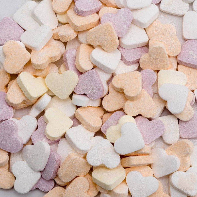 Fruit Hearts - 17X15mm -Dextrose - 1KG Bag