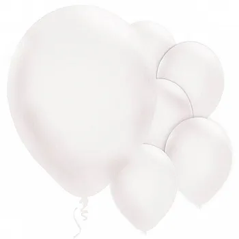 White Balloons - 11'' Pearl Latex (10pk)