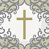 Gold Cross Luncheon Napkins 16ct   